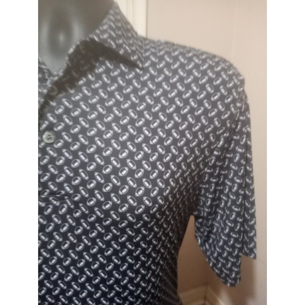 Roundtree & Yorke Performance Polo Shirt Mens Small S Black Football Work Play - Picture 5 of 12